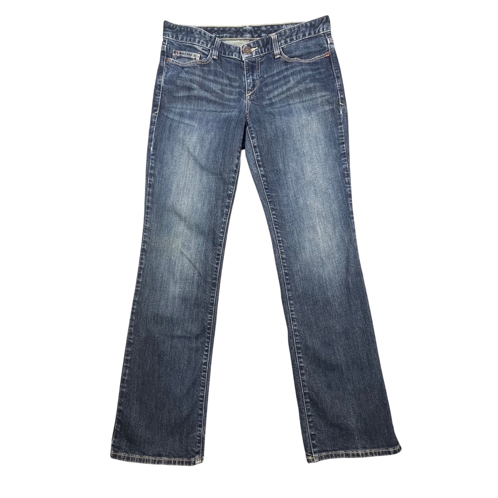Eddie Bauer Blue Jeans Curvy Barely Boot Denim Pants Women Size 6